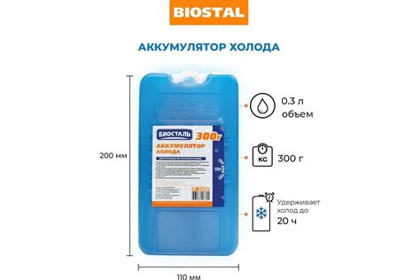 Аккумулятор холода Biostal 300 г IP-300М - выгодная цена, отзывы ...