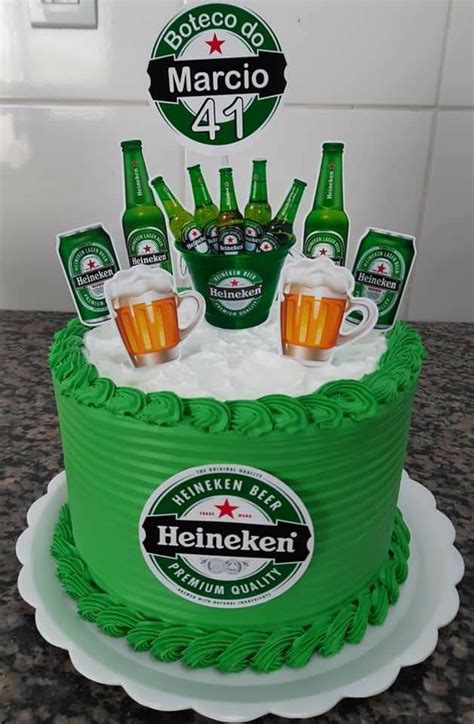 Bolo De Aniversário De Cerveja - Bolo de Aniversário com Cerveja | Doces ladybug, Bolos de aniversário ...