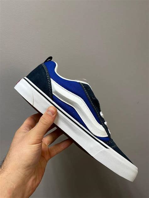 Мужские кеды синие vans knu skool blue — цена 2700 грн в каталоге Кеды ...