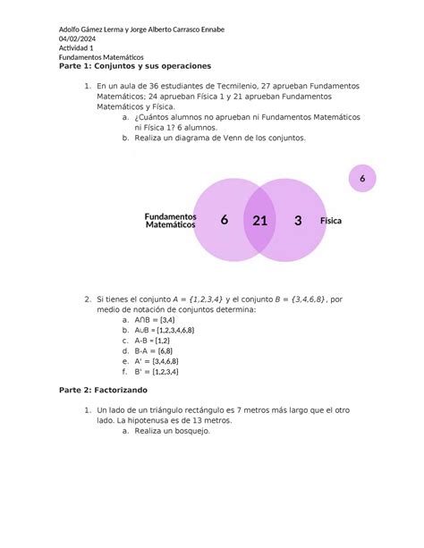 Act 1 fundamtentso 04 02 Actividad 1 Fundamentos Matemáticos Parte 1