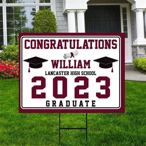 Custom Graduation Yard Sign 2023 – Voila Print Inc