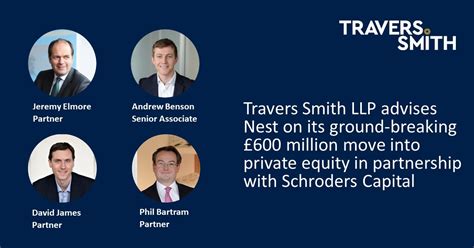 Travers Smith Advises Nest On Its Ground Breaking £600 Million Move Into Private Equity In