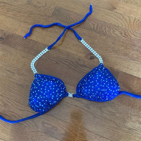 Lucky Buns Bikini Bodybuilding Competition Suit In Bl Gem