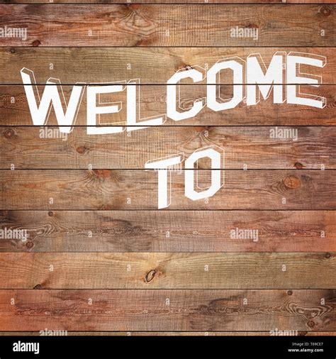 Wooden Welcome Board Hi Res Stock Photography And Images Alamy