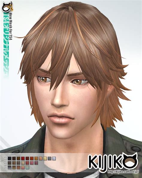 Sims 4 Hairs Kijiko Sims Spiky Layered Hairstyle For Him Layered