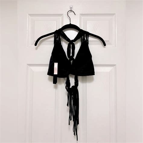 Victoria S Secret Swim Nwt Victorias Secret Archives Swim Macrame Fringe Bralette Bikini Top
