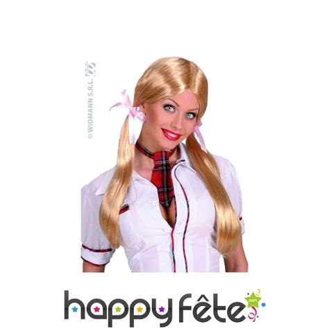 Perruque Ecoliere Coquine Blonde