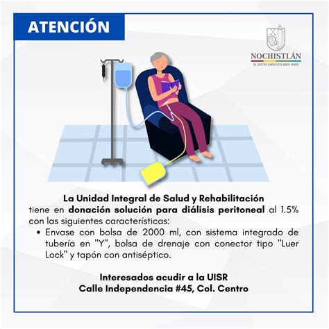 Donación de solución para diálisis peritoneal – Ayuntamiento de Nochistlán