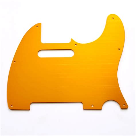 Donlis Aluminum Gold Tele Guitar Pickguard Metal Anodized Guitar