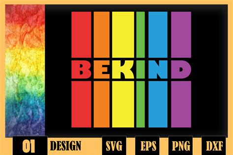 Lgbtq Be Kind Gay Rainbow Flag By Pecgine Thehungryjpeg