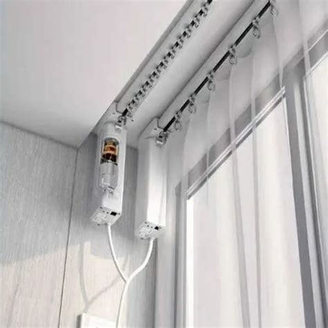 aluminium white motorized curtain track system  multi  shape