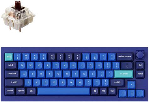 Keychron Q QMK Custom Mechanical Keyboard Hot Swappable Full Assembled Navy Blue RGB With