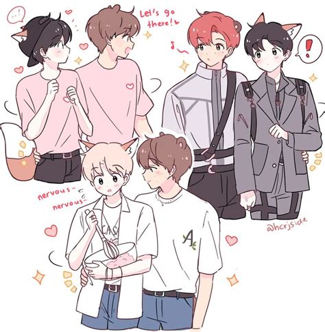 Nid On Twitter Fan Art Cute Gay Boy Drawing