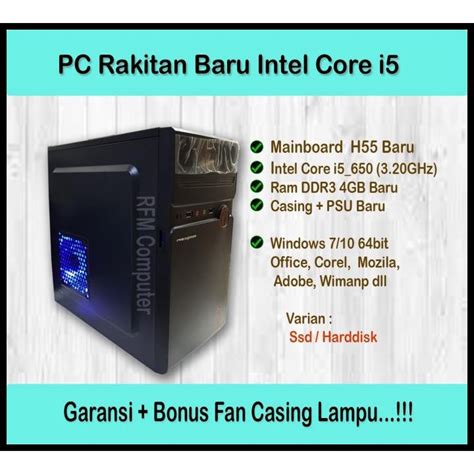 Jual Pc Rakitan Core I5 Shopee Indonesia