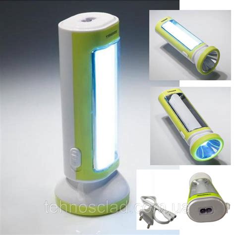Фонарь ручной аккумуляторный с яркой лампой LED зарядка от сети 220 ...