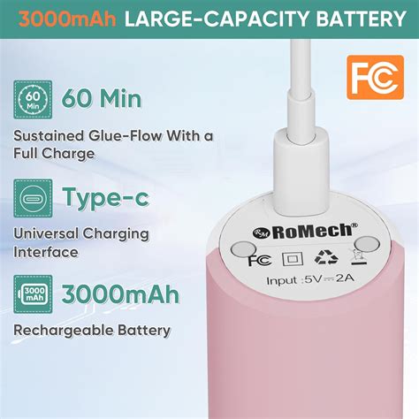 ROMECH Cordless Hot Glue Gun Auto Dispensing Craft India Ubuy