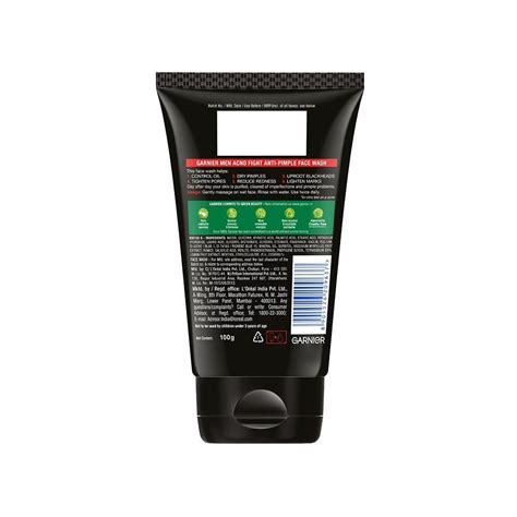 Garnier Men Acno Fight Anti Pimple Face Wash 100 G Price Buy Online
