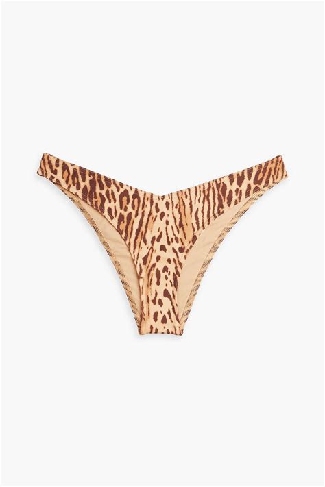 ZIMMERMANN Leopard Print Low Rise Bikini Briefs THE OUTNET