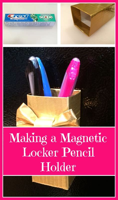 Making a Magnetic Locker Pencil Holder | ThriftyFun