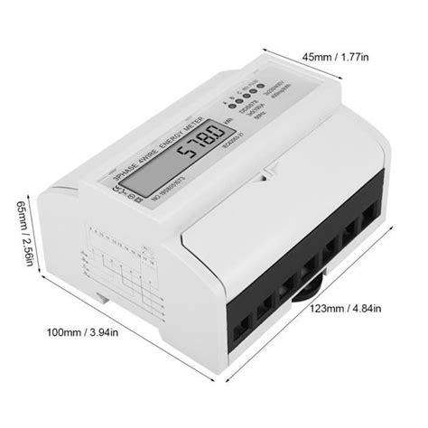 Compteur électrique monophasé EJ LIFE affichage LCD montage sur