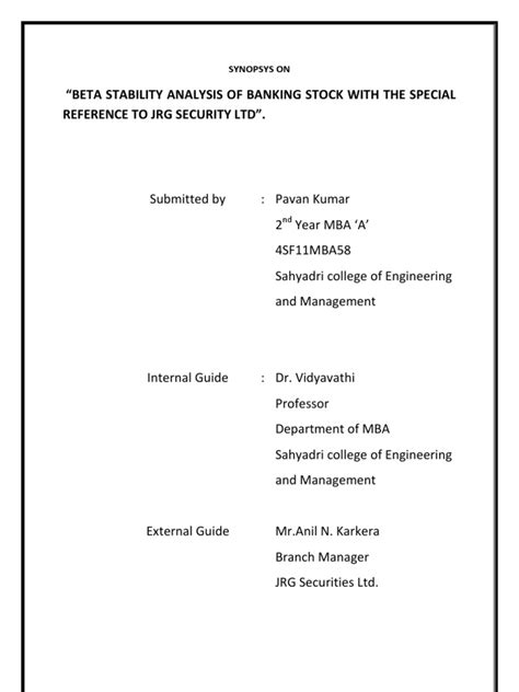 Synopsys | PDF | Stocks | Securities (Finance)