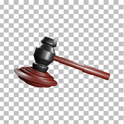 Premium Psd Court Hammer 3d