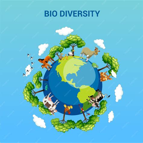 Premium Vector | Biodiversity animals, plants, fungi, and even