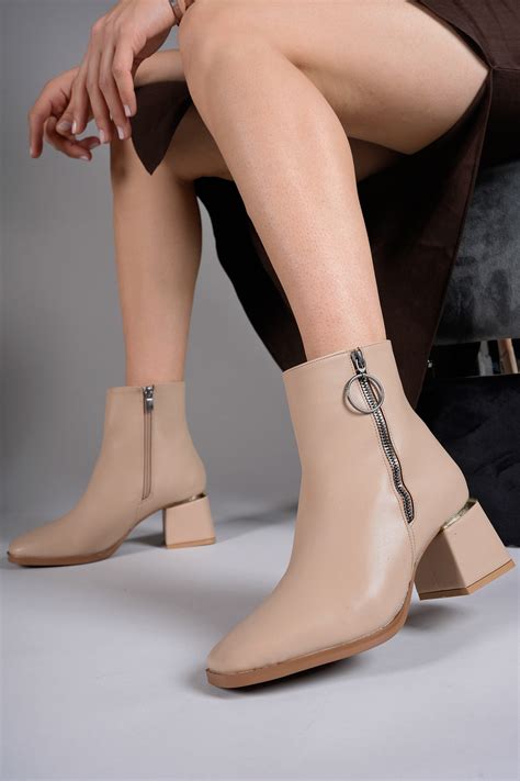 Riccon Kadın Fermuarlı Nude Cilt Fiyatı Yorumları Trendyol