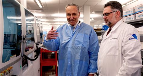 Northwell Health Labs Sen Schumer Dr Dwayne Breining | Long Island