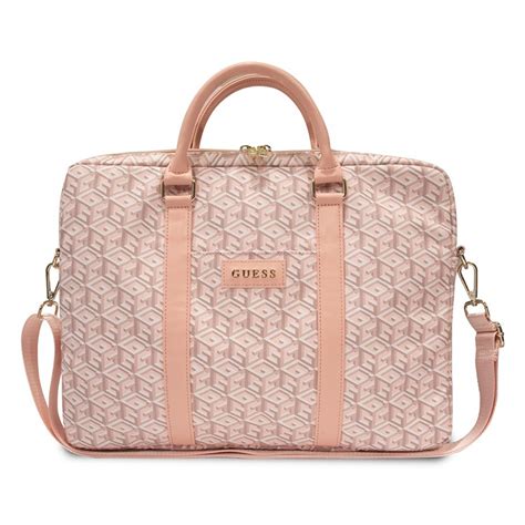 Сумка Guess G CUBE Bag для ноутбуков 15-16 дюймов, розовая — купить по ...