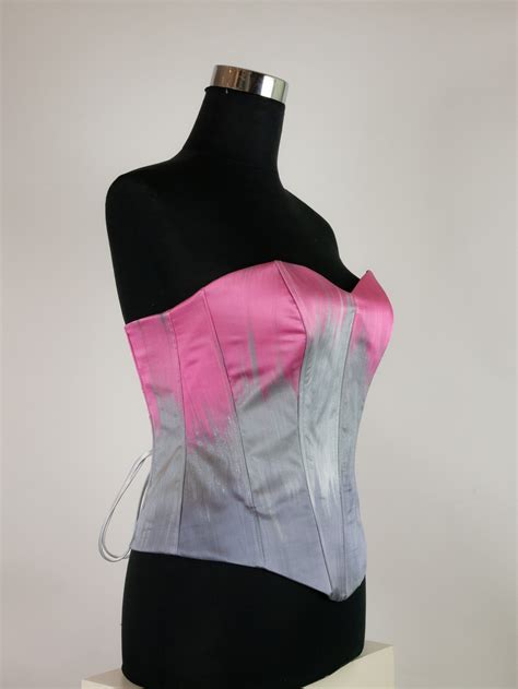 Corset Onda Nude PEPITINA Original Art On Silk