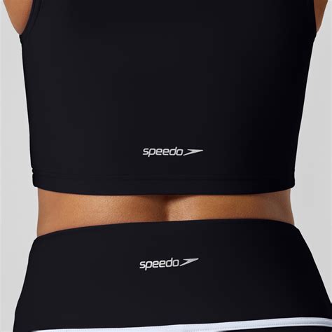 Women S Bound Bikini Crop Top Black Speedo USA