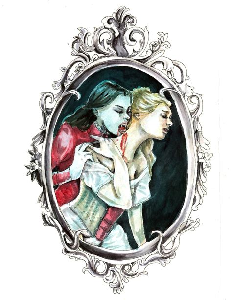 Vampire Girlfriends Print Lesbian Art Queer Lgbtq Carmilla Nancran Etsy
