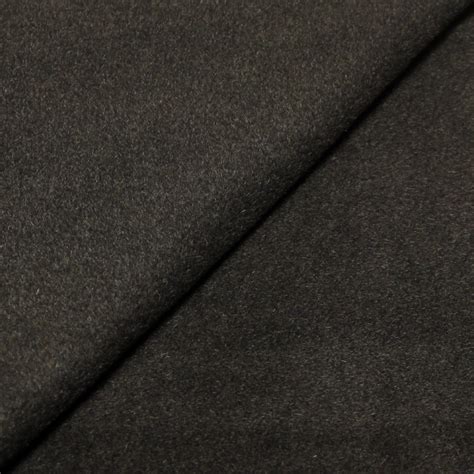 Velours de laine angora Anthracite vendu au mètre