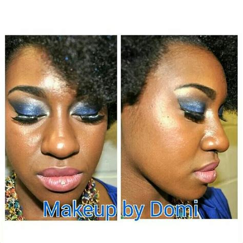 ROYAL BLUE SMOKEY EYE NUDE LIP Blue Smokey Eye Nude Lip Smokey Eye