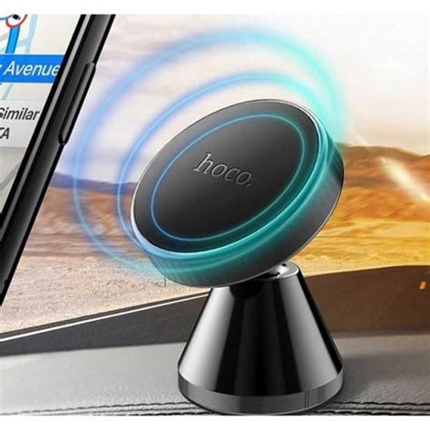 Hoco CA46, магнитный, на панель, silver