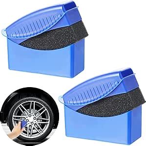 Amazon 2pcs Tire Shine Applicator Reusable Tire Dressing