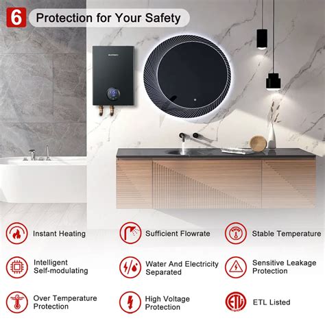 Snapklik Electric Tankless Water Heater KW Instant Hot Water Heater On Demand V