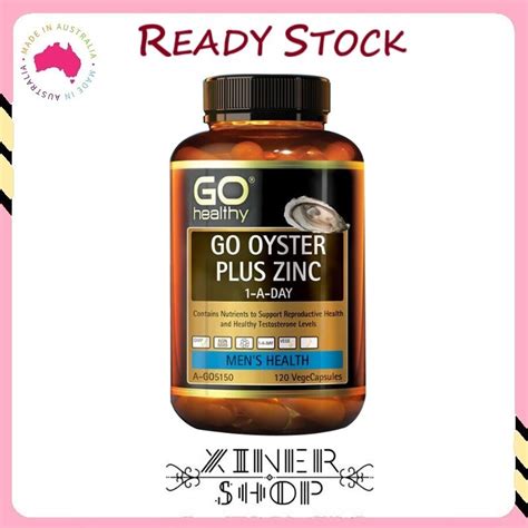 Ready Stock EXP 09 2024 GO Healthy Oyster Plus Zinc 1 A Day 120