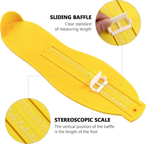 Healifty Shoe Sizer Measuring Devices Foot Measurement Device Shoe Size ...