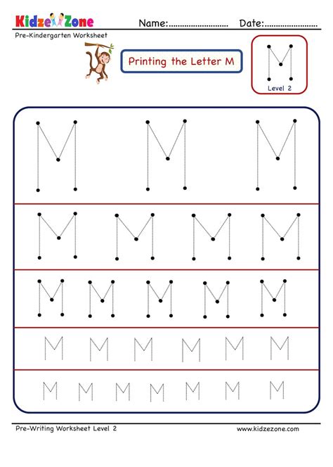 Trace Letter M Worksheets Martin Lindelof