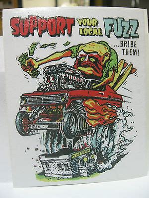4 PACK HOT ROD RAT FINK MOTORCYCLES TOOLS GUNS STICKERS EBay