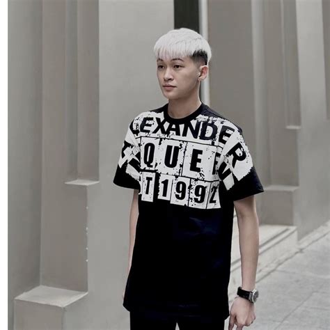 Áo thun Alexander Queen cao cấp boy phố chất Cotton C form rộng nam nữ hot trend