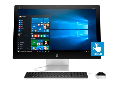 Gamme D Ordinateurs De Bureau Tout En Un Hp Pavilion N Tactile