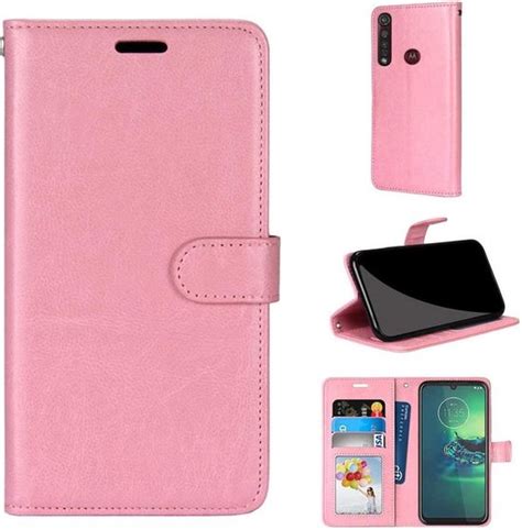 Motorola Moto G8 Power Hoesje Book Case Rose Goud Bol