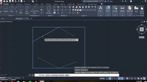 Using Extend In Autocad 2020 Youtube