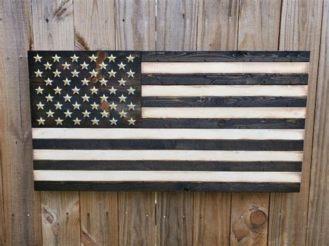 Black and White Wooden American Flag with Shell Casings | Bullet Flag ...