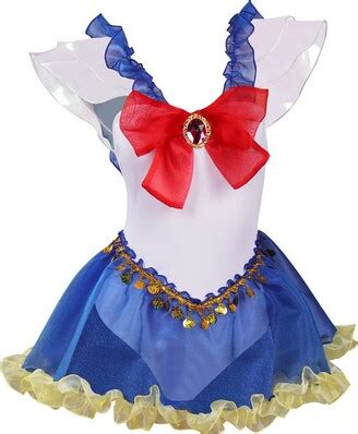 Wolancy Womens Sailor Moon Cosplay Costume Usagi Tsukino Swimwear Swimsuit Bikini Bathing Suit