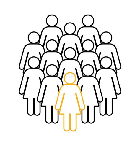 Symbol Icon Of Women Stock Vector Illustration Of Team 303926342