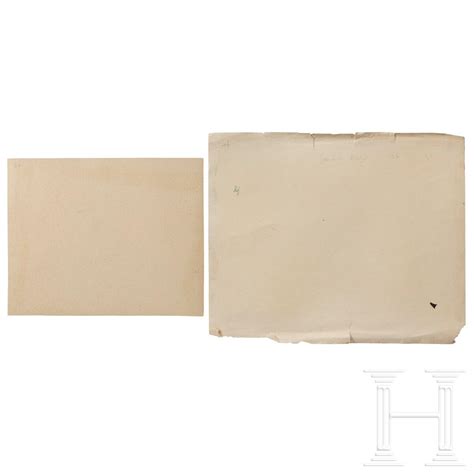 Sold Price Albert Speer And Adolf Hitler Two Architectural Sketches